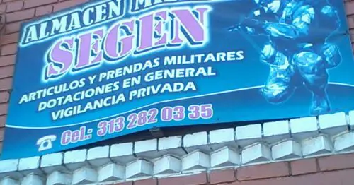 ALMACEN MILITAR SEGEN BOGOTÁ ALMACEN MILITAR SEGEN BOGOTÁ